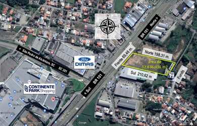 Imagem: O terreno está localizado em Picadas do Sul, São José à