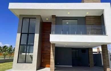 Imagem: A casa em condomínio possui 4 Dormitórios, 3 Banheiros, 3