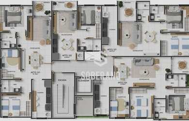 Imagem: O apartamento possui 3 Dormitórios, 2 Banheiros, 1 Vaga na