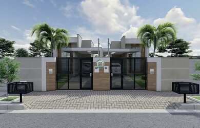 Imagem: A casa possui 3 Dormitórios, 2 Banheiros, 2 Vagas na garagem