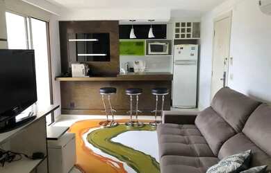 Imagem: O studio possui 1 Dormitório, 1 Banheiro, 1 Vaga na garagem