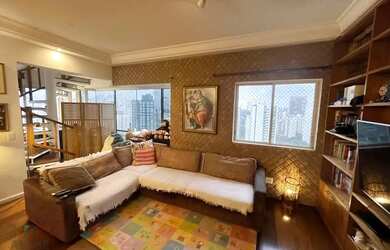 Imagem: O apartamento na cobertura possui 4 Dormitórios, 5 Banheiros