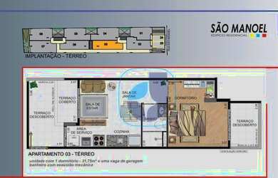 Imagem 3: Cobertura à venda, 69 m² por R$ 369.000,00 - Jardim Diadema - Diadema/SP