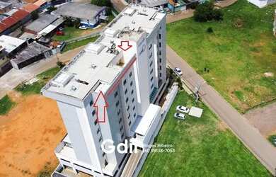 Imagem: O apartamento na cobertura possui 2 Dormitórios, 2 Banheiros