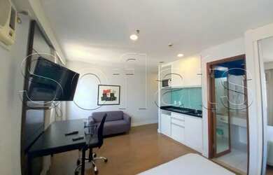 Imagem: O studio possui 1 Dormitório, 1 Banheiro, 1 Vaga na garagem