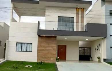 Imagem: A casa em condomínio possui 4 Dormitórios, 4 Banheiros, 4