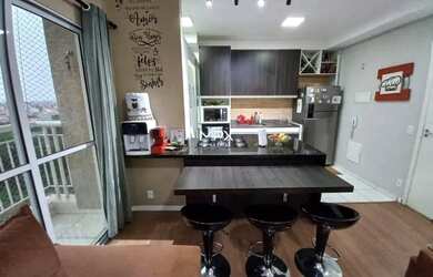 Imagem: O apartamento possui 2 Dormitórios, 2 Banheiros, 1 Vaga na