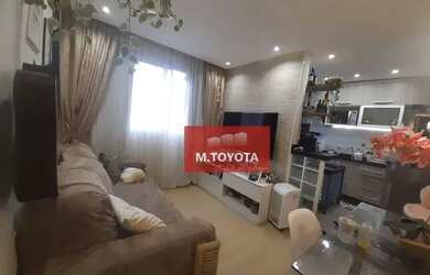 Imagem: O apartamento possui 2 Dormitórios, 1 Banheiro, 1 Vaga na garagem