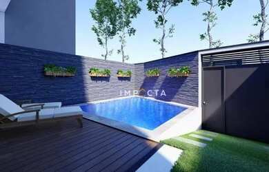 Imagem: A casa possui 3 Dormitórios, 1 Banheiro, 2 Vagas na garagem