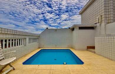 Imagem: O apartamento na cobertura possui 3 Dormitórios, 4 Banheiros