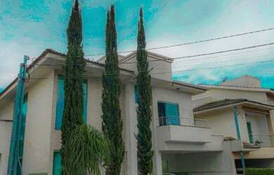 Imagem: A casa em condomínio possui 4 Dormitórios, 5 Banheiros, 4