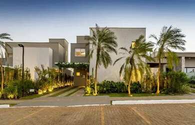 Imagem: A casa em condomínio possui 4 Dormitórios, 4 Banheiros, 4