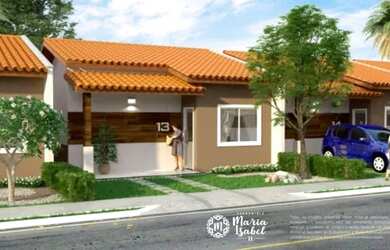 Imagem: A casa em condomínio possui 2 Dormitórios, 1 Banheiro, 2 Vagas