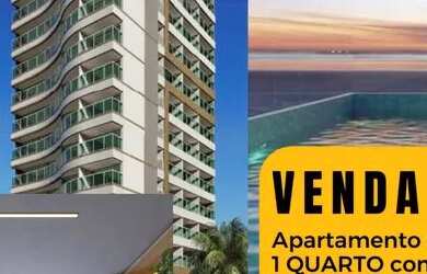 Imagem: O apartamento possui 1 Dormitório, 1 Banheiro, 1 Vaga na garagem