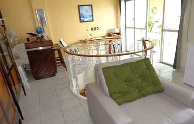 Imagem: O apartamento na cobertura possui 2 Dormitórios, 2 Banheiros