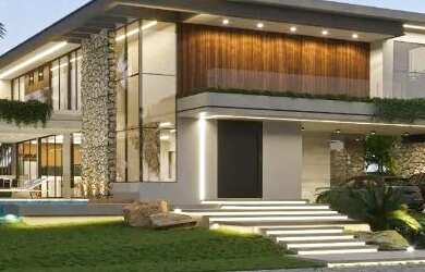 Imagem: A casa em condomínio possui 5 Dormitórios, 5 Banheiros, 4