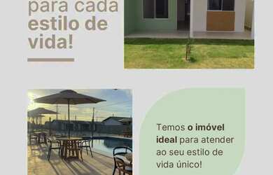 Imagem: A casa possui 2 Dormitórios, 1 Banheiro, 1 Vaga na garagem