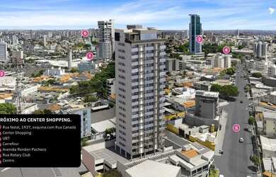 Imagem 4: Apartamentos com 2/4 sendo 1 suíte à venda, 57,42 m² e 60,63 m² sendo...