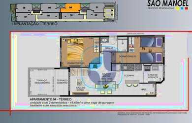 Imagem 4: Cobertura à venda, 69 m² por R$ 369.000,00 - Jardim Diadema - Diadema/SP