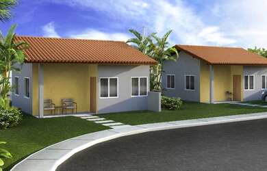 Imagem: A casa em condomínio possui 2 Dormitórios, 1 Banheiro e 48m²