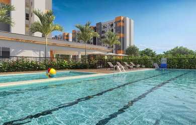 Imagem: O apartamento possui 2 Dormitórios, 1 Banheiro, 1 Vaga na garagem