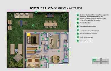 Imagem 7: Portal De Piatã, 2 Quartos Distribuído Em 40M² E 1 Vaga De Garagem....