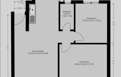 Imagem 2: Cond. Afonso Gil Tenoné apto 2 quartos R$ 165 mil 4 andar A. Montenegro