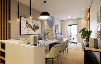 Imagem: O apartamento possui 1 Dormitório, 1 Banheiro, 1 Vaga na garagem