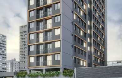 Imagem: A kitnet possui 1 Dormitório, 1 Banheiro, 27m² de Área e