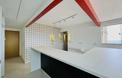 Imagem: O apartamento possui 1 Dormitório, 1 Banheiro, 1 Vaga na garagem