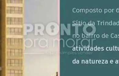 Imagem: O apartamento possui 1 Dormitório, 1 Banheiro, 1 Vaga na garagem