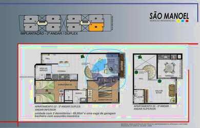 Imagem 2: Cobertura à venda, 69 m² por R$ 369.000,00 - Jardim Diadema - Diadema/SP