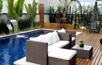 Imagem: A casa em condomínio possui 3 Dormitórios, 3 Banheiros, 4