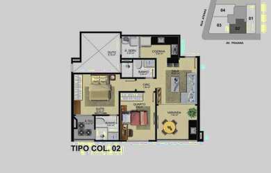 Imagem 10: Imóvel para venda com 61 metros quadrados com 2 quartos em Praia do Morro...