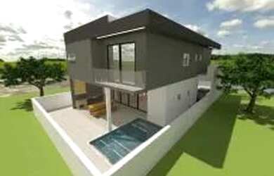 Imagem: A casa em condomínio possui 4 Dormitórios, 2 Banheiros, 4