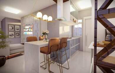 Imagem: O apartamento possui 2 Dormitórios, 1 Banheiro, 1 Vaga na garagem