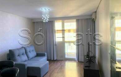 Imagem: O apartamento possui 1 Dormitório, 1 Banheiro, 1 Vaga na garagem