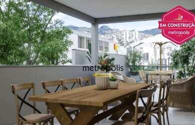 Imagem: O apartamento na cobertura possui 3 Dormitórios, 2 Banheiros