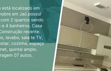 Imagem: A casa possui 2 Dormitórios, 4 Banheiros, 5 Vagas na garagem