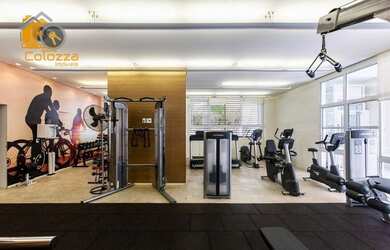 Imagem: O apartamento possui 1 Dormitório, 2 Banheiros, 1 Vaga na garagem