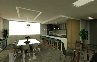 Imagem: O apartamento possui 4 Dormitórios, 5 Banheiros, 3 Vagas na