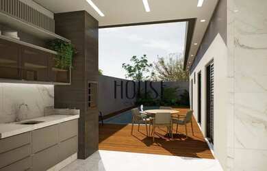 Imagem: A casa em condomínio possui 3 Dormitórios, 5 Banheiros, 4