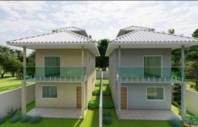 Imagem: A casa em condomínio possui 3 Dormitórios, 1 Banheiro, 2 Vagas