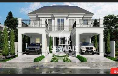 Imagem: A casa em condomínio possui 4 Dormitórios, 4 Banheiros, 2