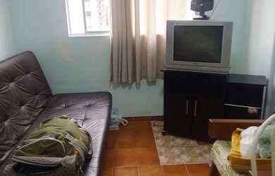 Imagem: O apartamento possui 1 Dormitório, Acomodam 6 pessoas, 1 Vaga