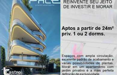 Imagem: O studio possui 1 Dormitório, 1 Banheiro, 1 Vaga na garagem