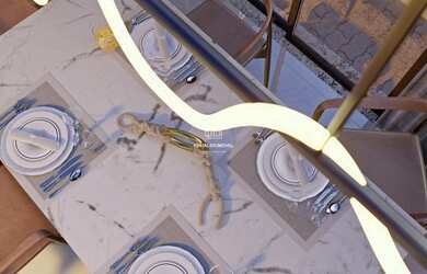 Imagem: A casa possui 3 Dormitórios, 3 Banheiros, 2 Vagas na garagem