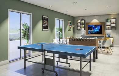 Imagem: O apartamento possui 2 Dormitórios, 1 Banheiro, 1 Vaga na garagem