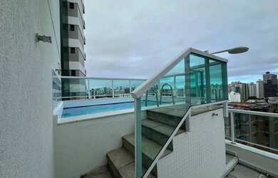 Imagem: O apartamento na cobertura possui 3 Dormitórios, 4 Banheiros