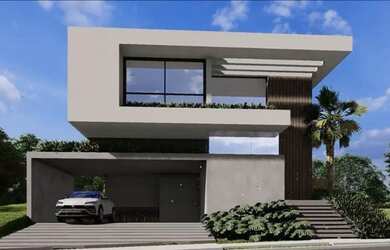 Imagem: A casa possui 4 Dormitórios, 5 Banheiros, 5 Vagas na garagem